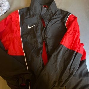 Red and black Nike jacket